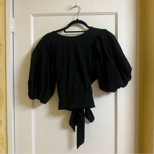 Express Tie Back Puff Sleeve Top